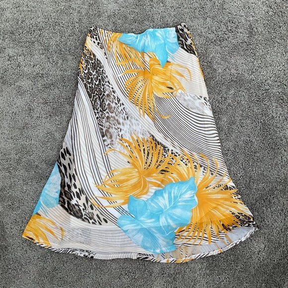 Lorena Conti Paris Women’s Long Skirt 21’ Waist Boho Native Hippy Small Vicose - Picture 5 of 7